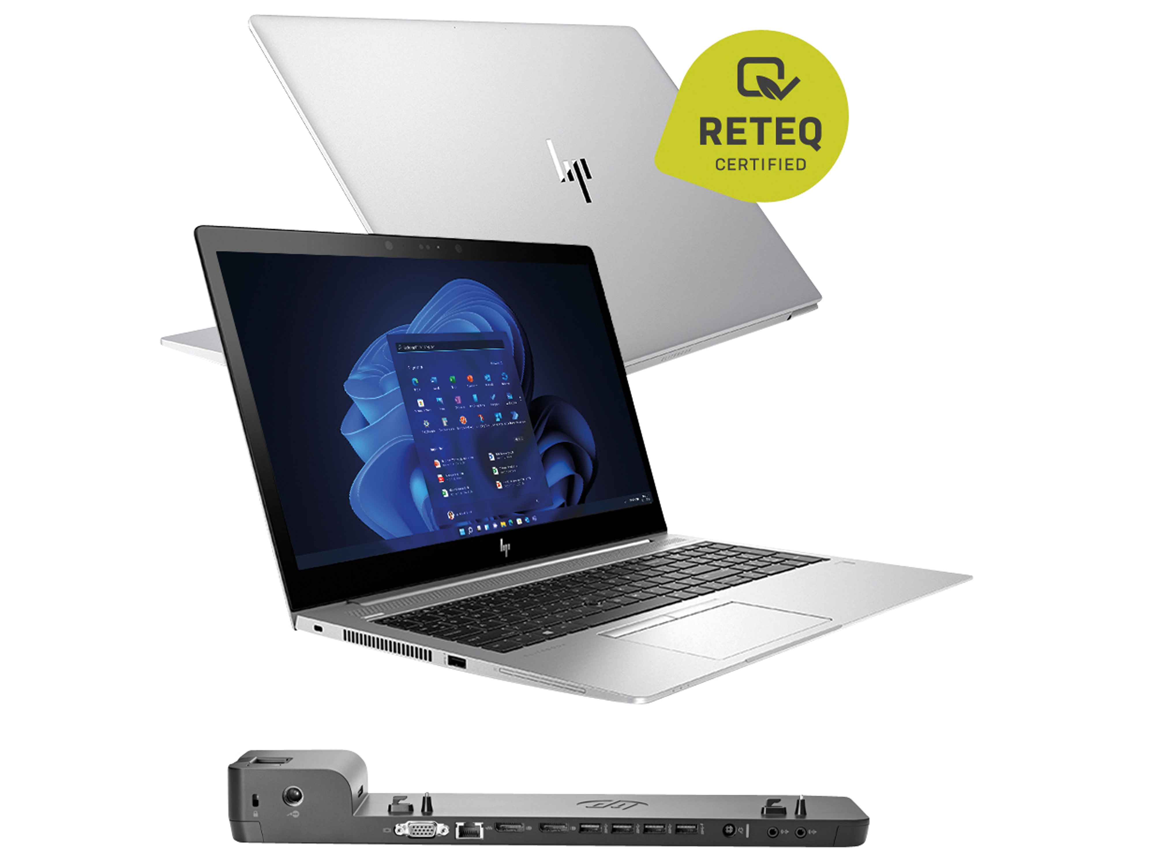 HP Notebook Elitebook 755 G5, 39,6 cm (15,6"), Ryzen 3, 8GB, 256 GB SSD, W10H, refurbished