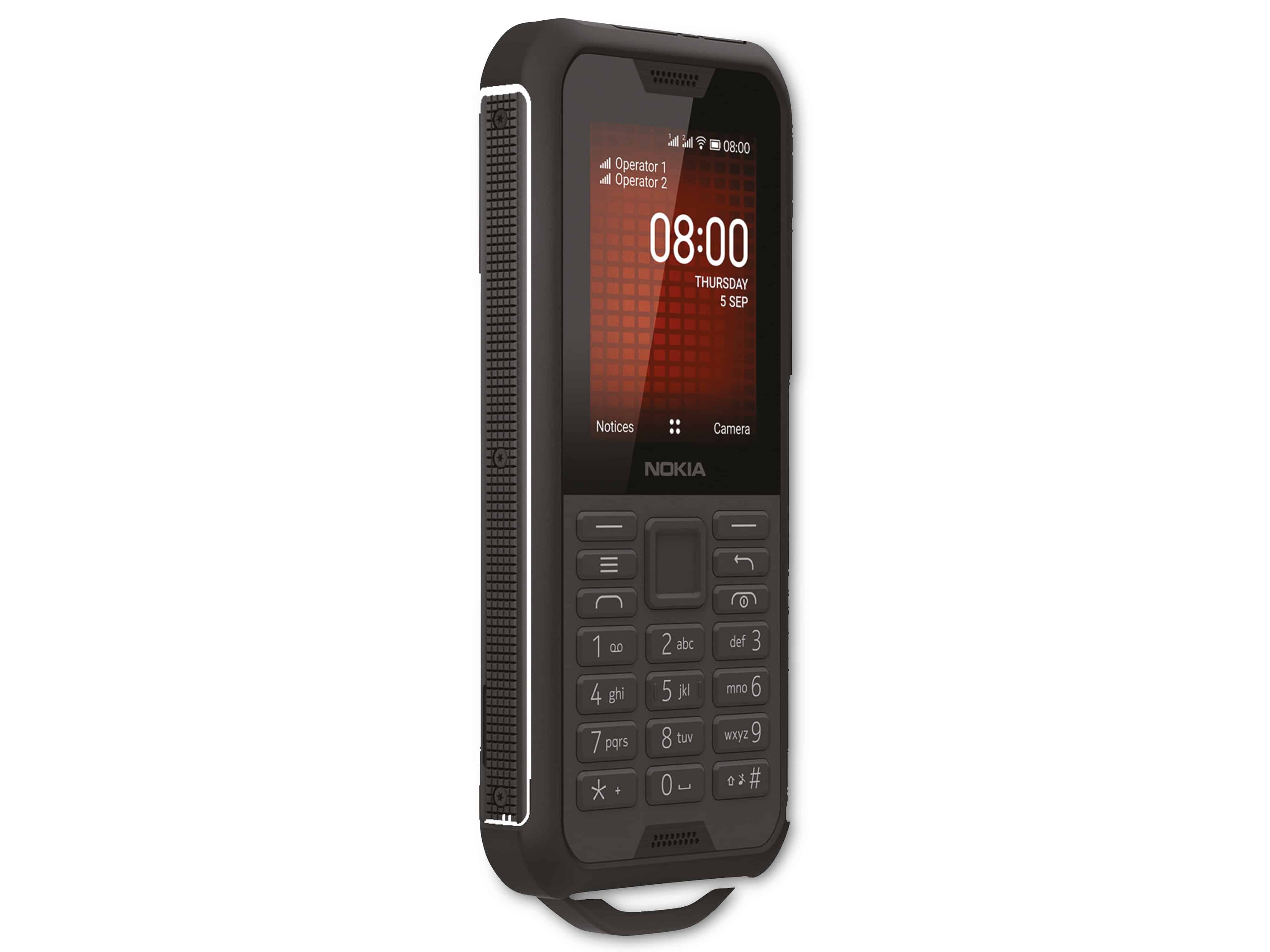 Handy NOKIA 800 Tough, schwarz, Dual-SIM