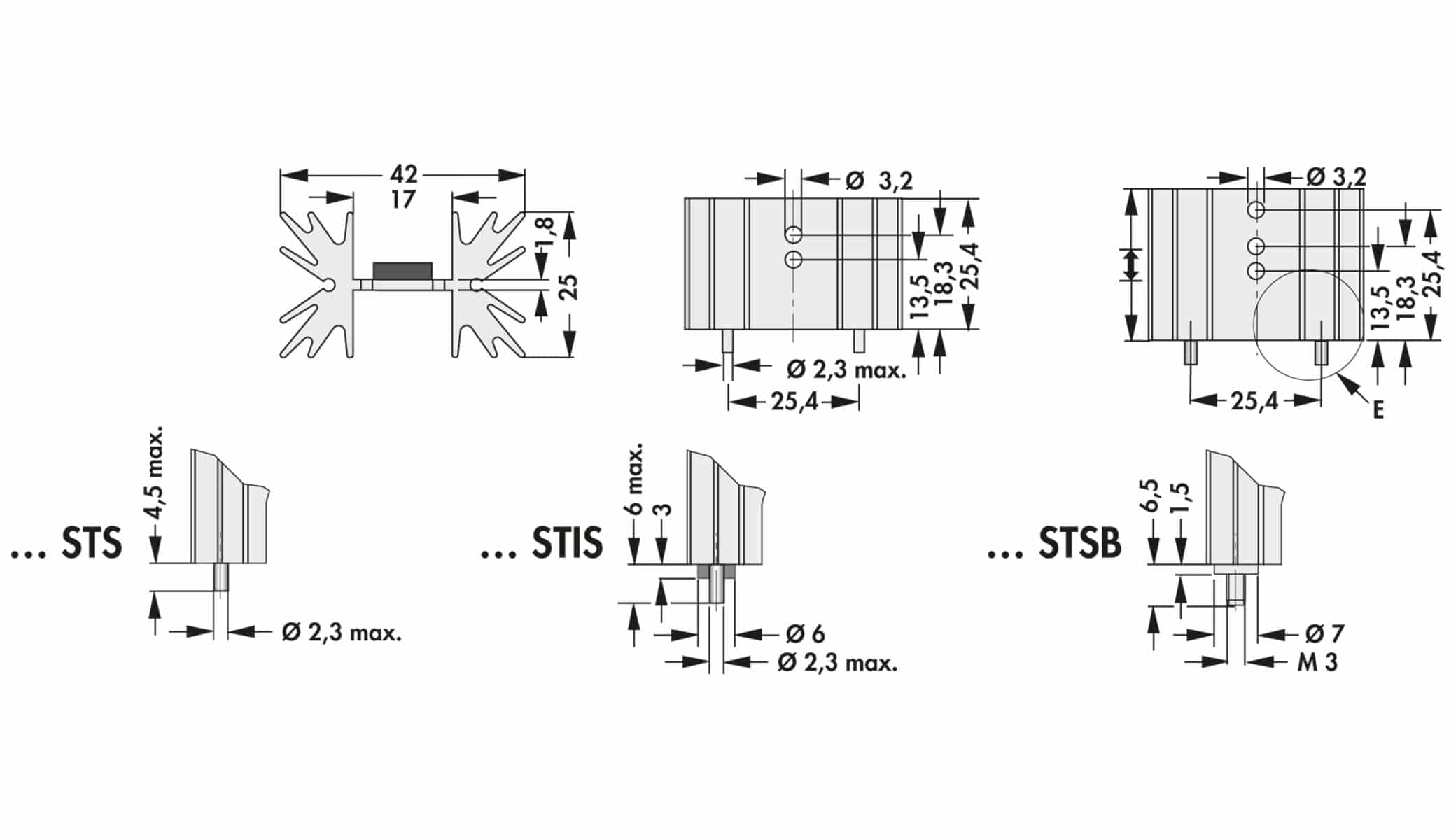 FISCHER ELEKTRONIK Kühlkörper, SK 129 25,4 STS, Leiterkartenkühlkörper , schwarz, Aluminium