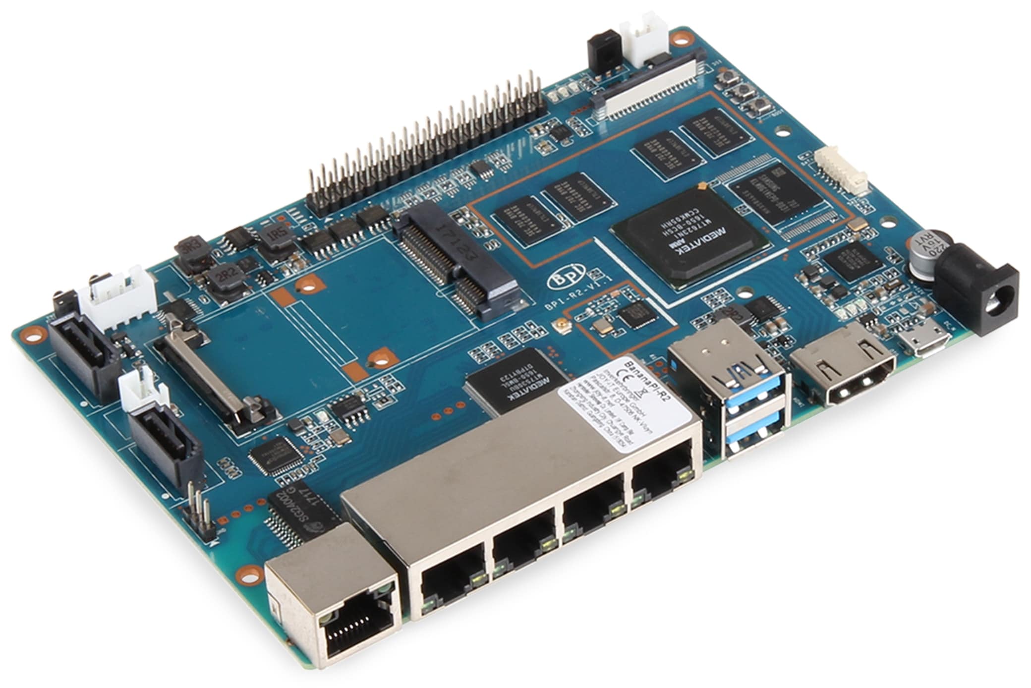 Banana Pi R2 Quad Core 2GB DDR3 Netzwerkrouter