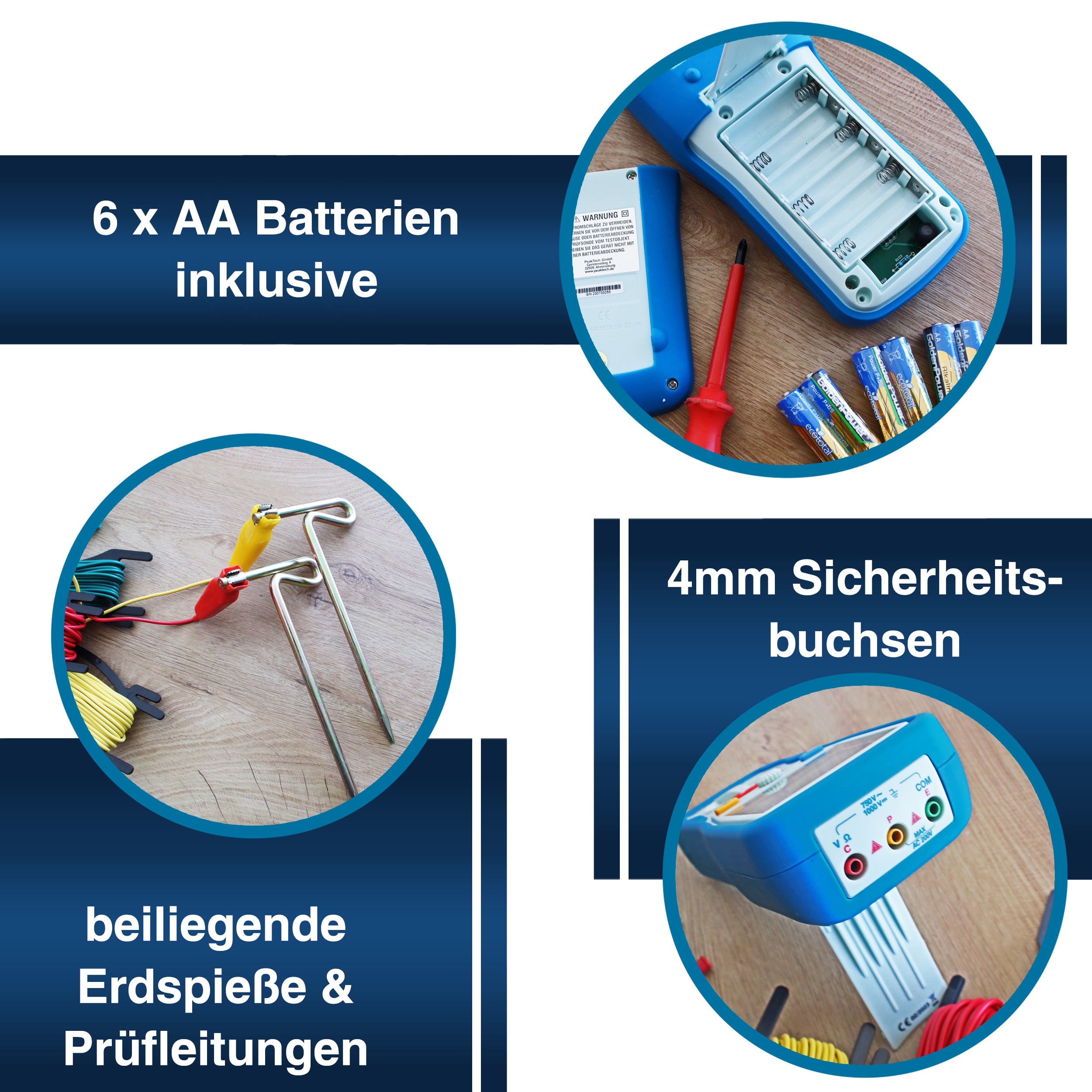 PEAKTECH Erdungs-Messgerät, P2700