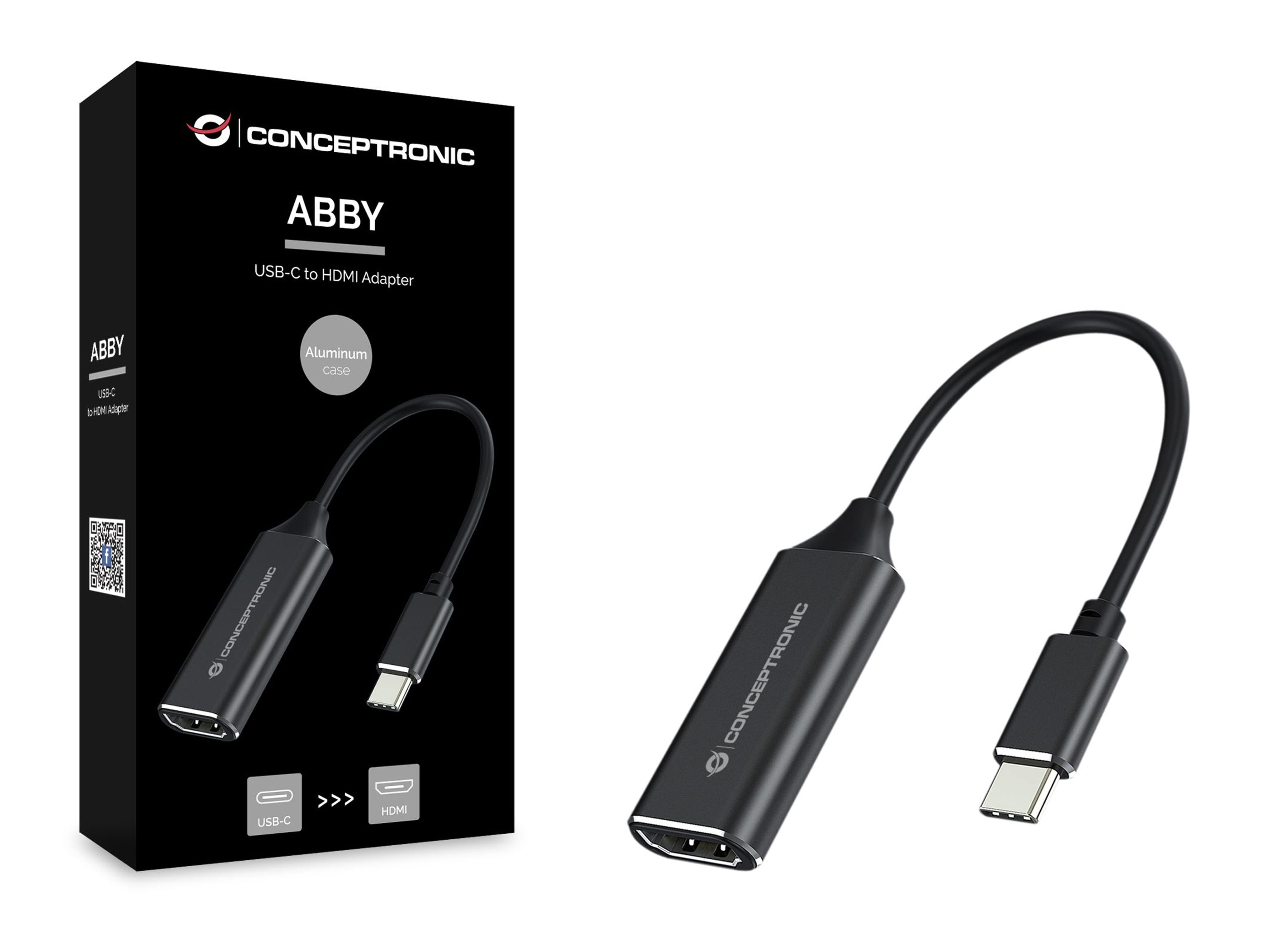 CONCEPTRONIC USB-Adapter ABBY03B USB-C zu HDMI