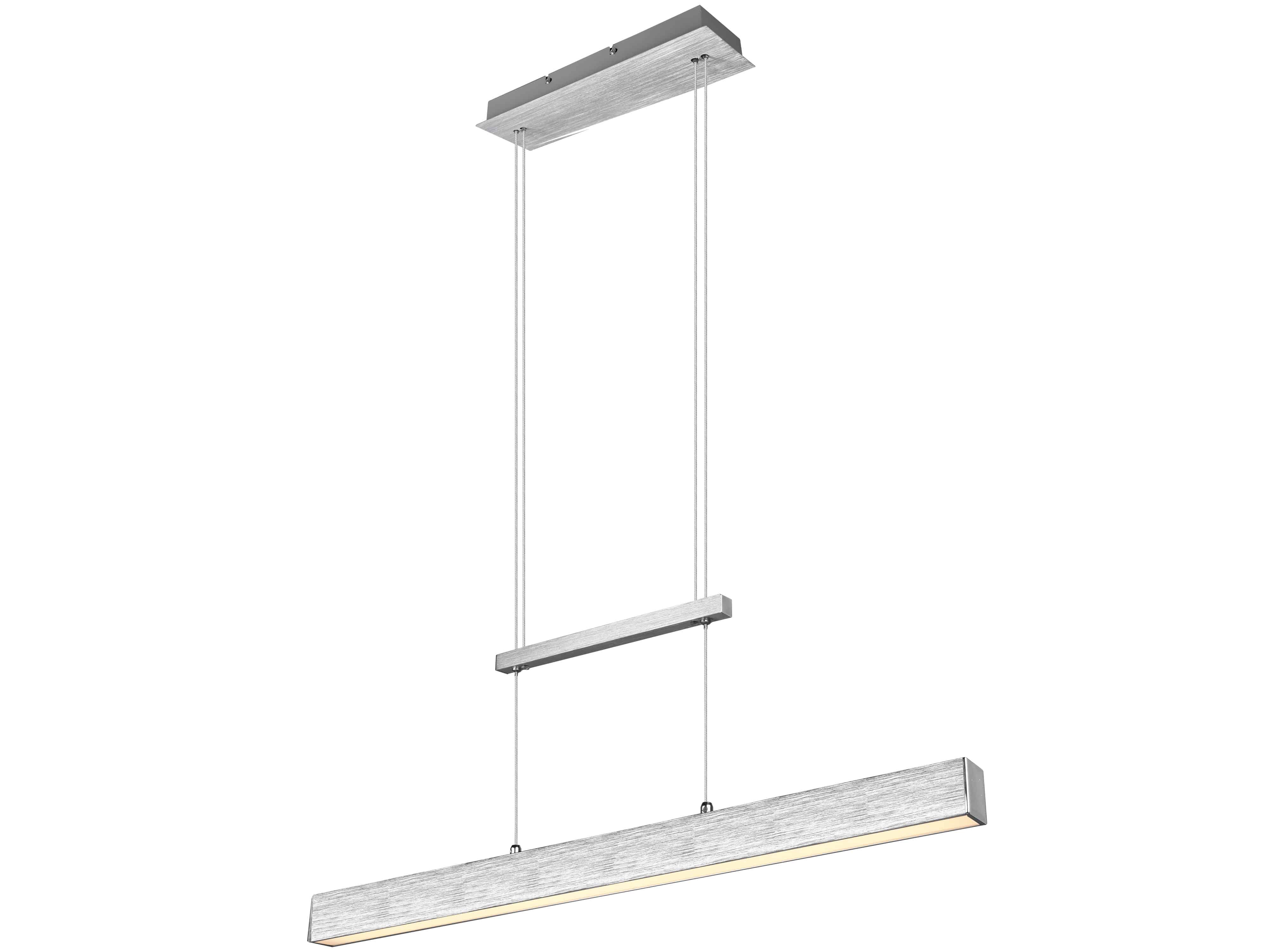 REALITY LED-Pendelleuchte Paros R32043105 Aluminium, 1 x LED 22 W, 2500 lm, 2 x 5 W, 2 x 600 lm