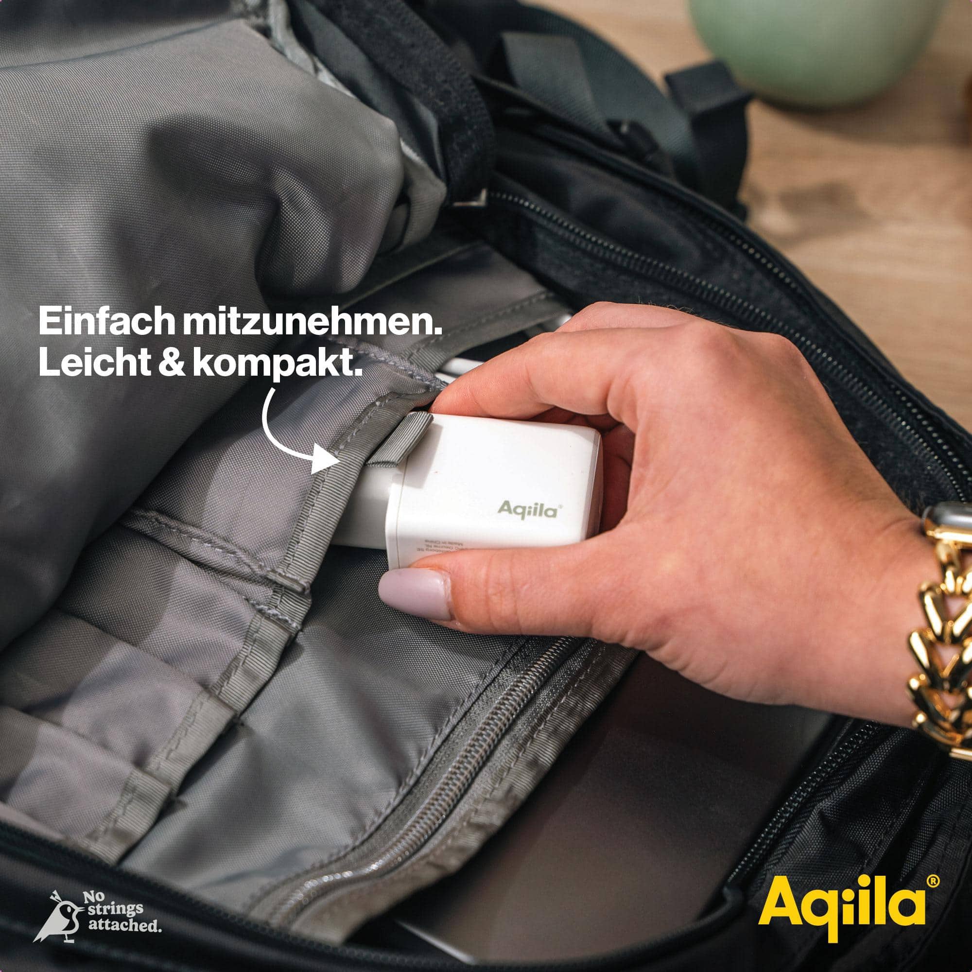 AQIILA USB-Lader Chargebird W2, 45 W, 2-fach, 2x USB-C, weiß