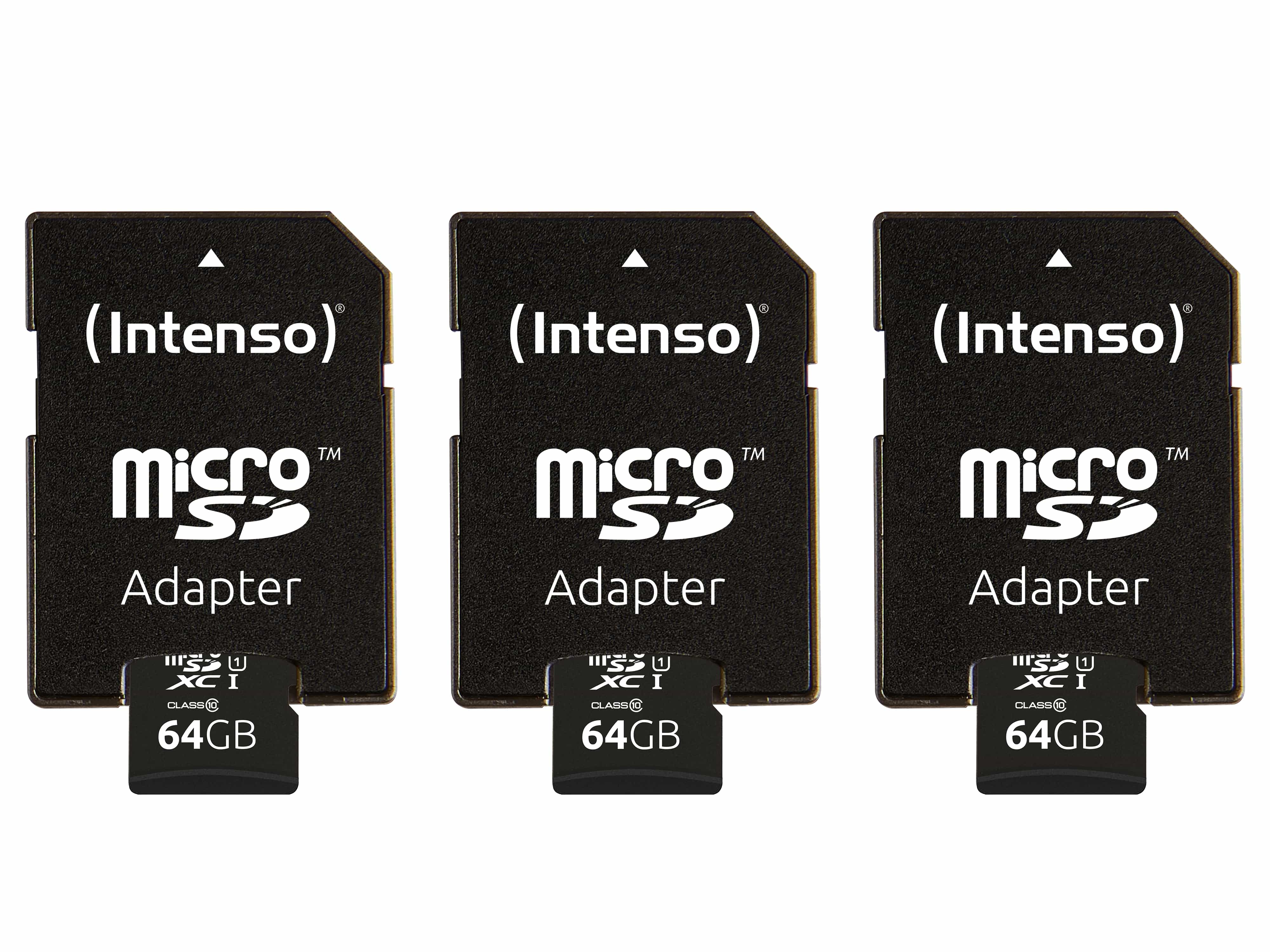 INTENSO MicroSDXC Card 3423490, UHS-I, 64 GB 3erPack