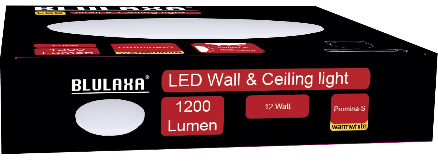 BLULAXA LED-Deckenleuchte Promina-S, 12 W, 1200 lm, 3000 K