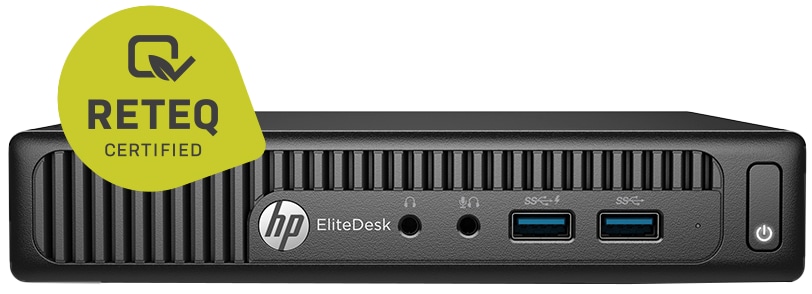 HP PC ELITEDESK 705 G3 DM, Pro A10, 8GB, 256GB SSD, Win10H, Refurbished
