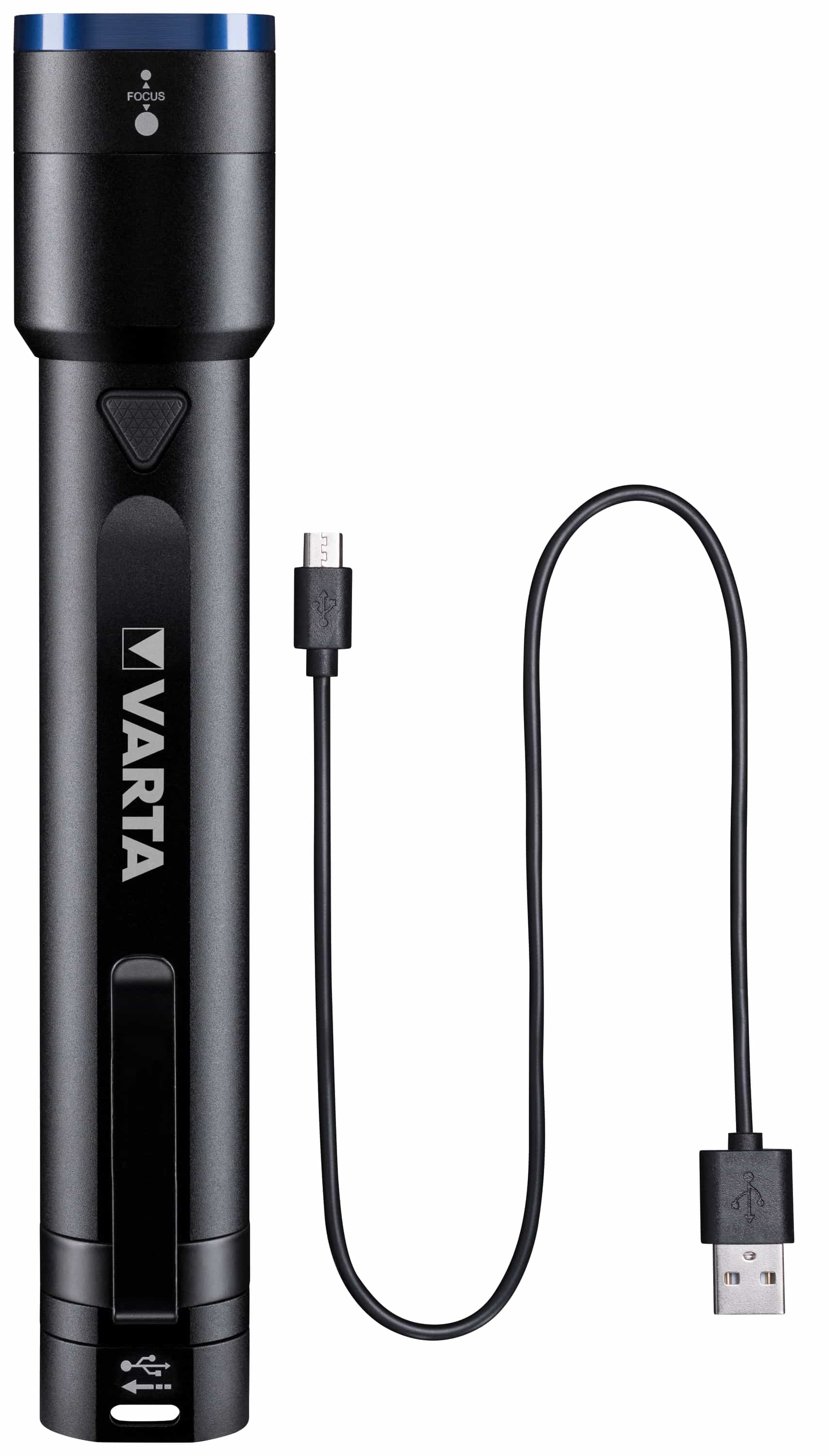 VARTA LED-Taschenlampe Night Cutter F30R, 700 lm, Akku, Powerbank 