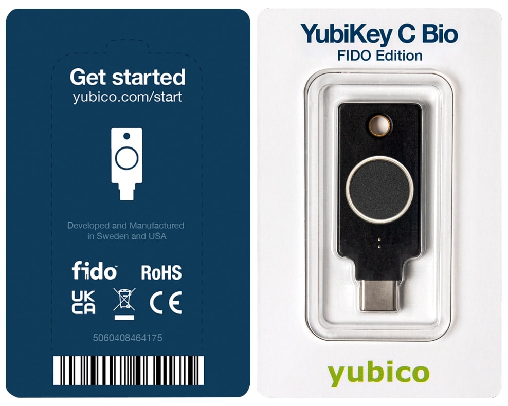 YUBIKO Sicherheitsschlüssel YubiKey C Bio FIDO