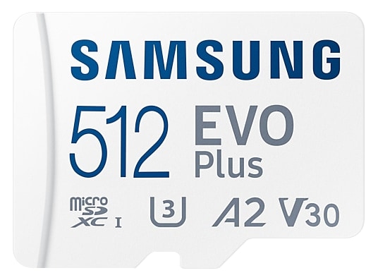 SAMSUNG MicroSDXC-Speicherkarte EVO Plus (2021) 512GB inkl. Adapter