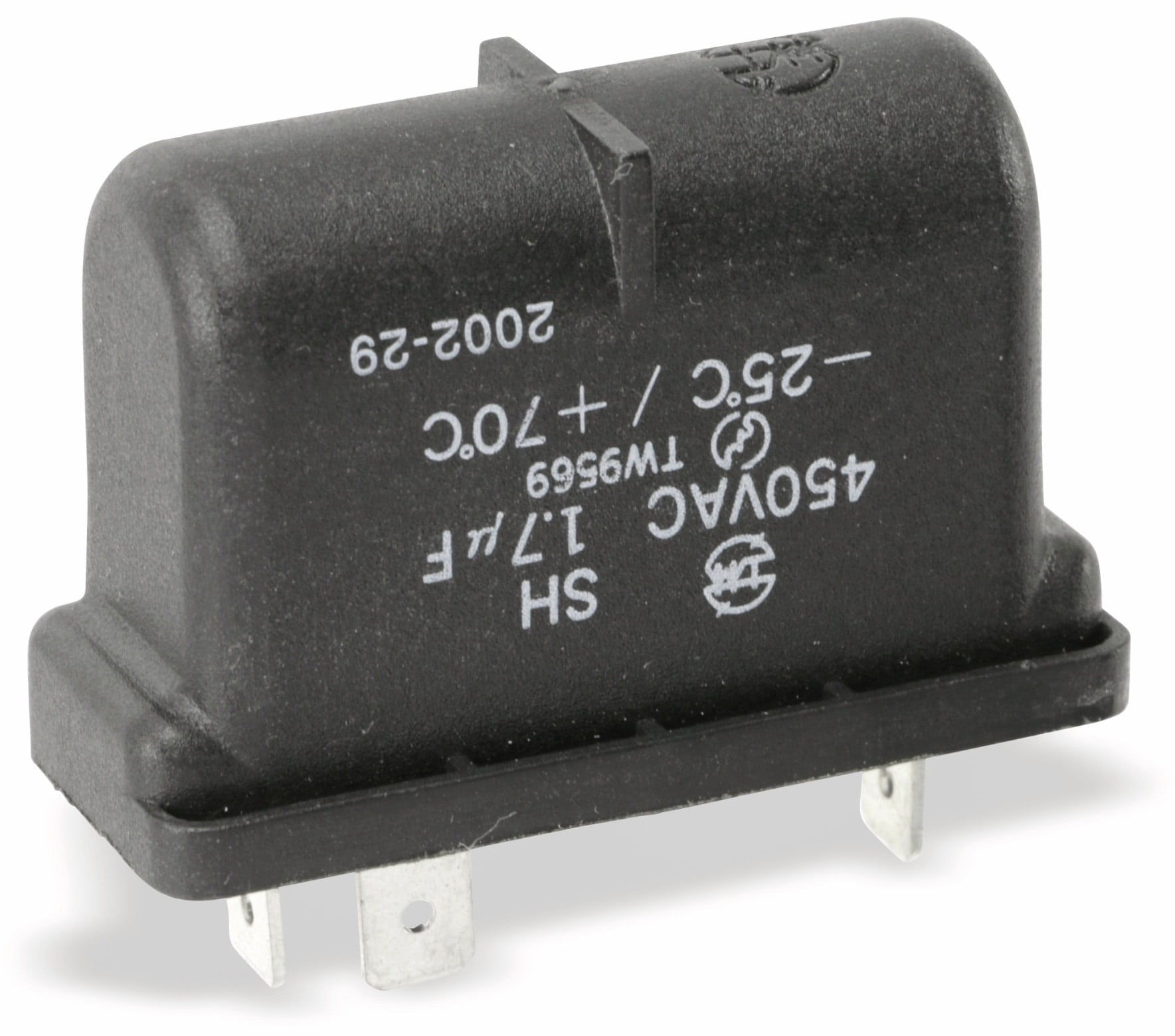 Motorbetriebskondensator SH, 1,7 µF, 450 V~, liegend