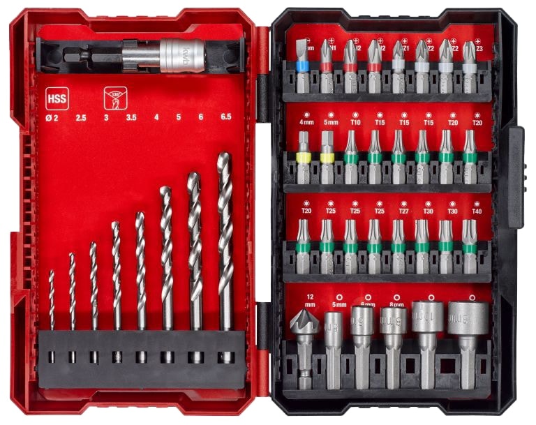 EINHELL Bit-Bohrerbox, 49108911, L-Box, 39-teilig