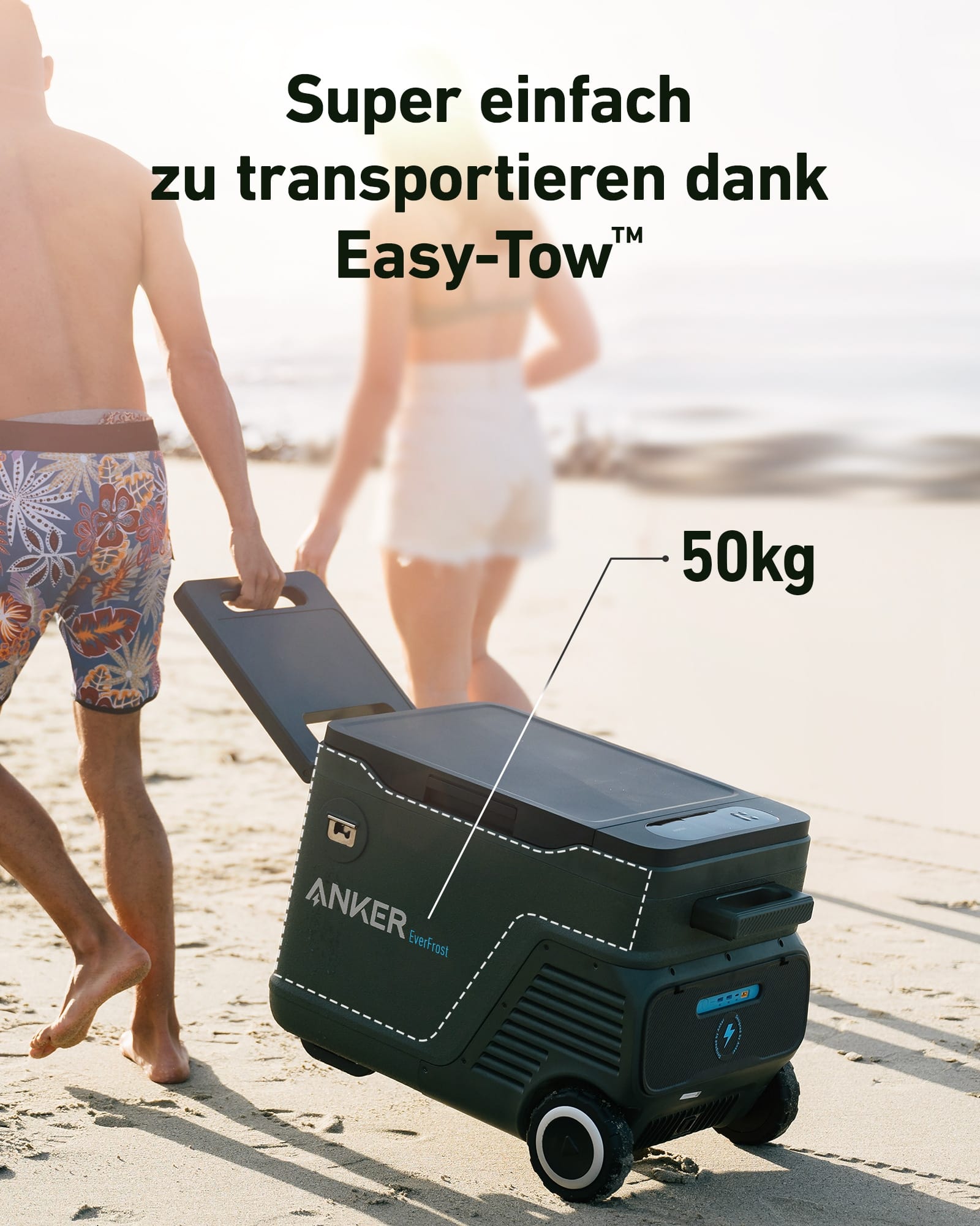 ANKER Akku-Kühlbox EverFrost Cooler 40, 43 L, EEK: F, 299Wh, 100 W Solareingang