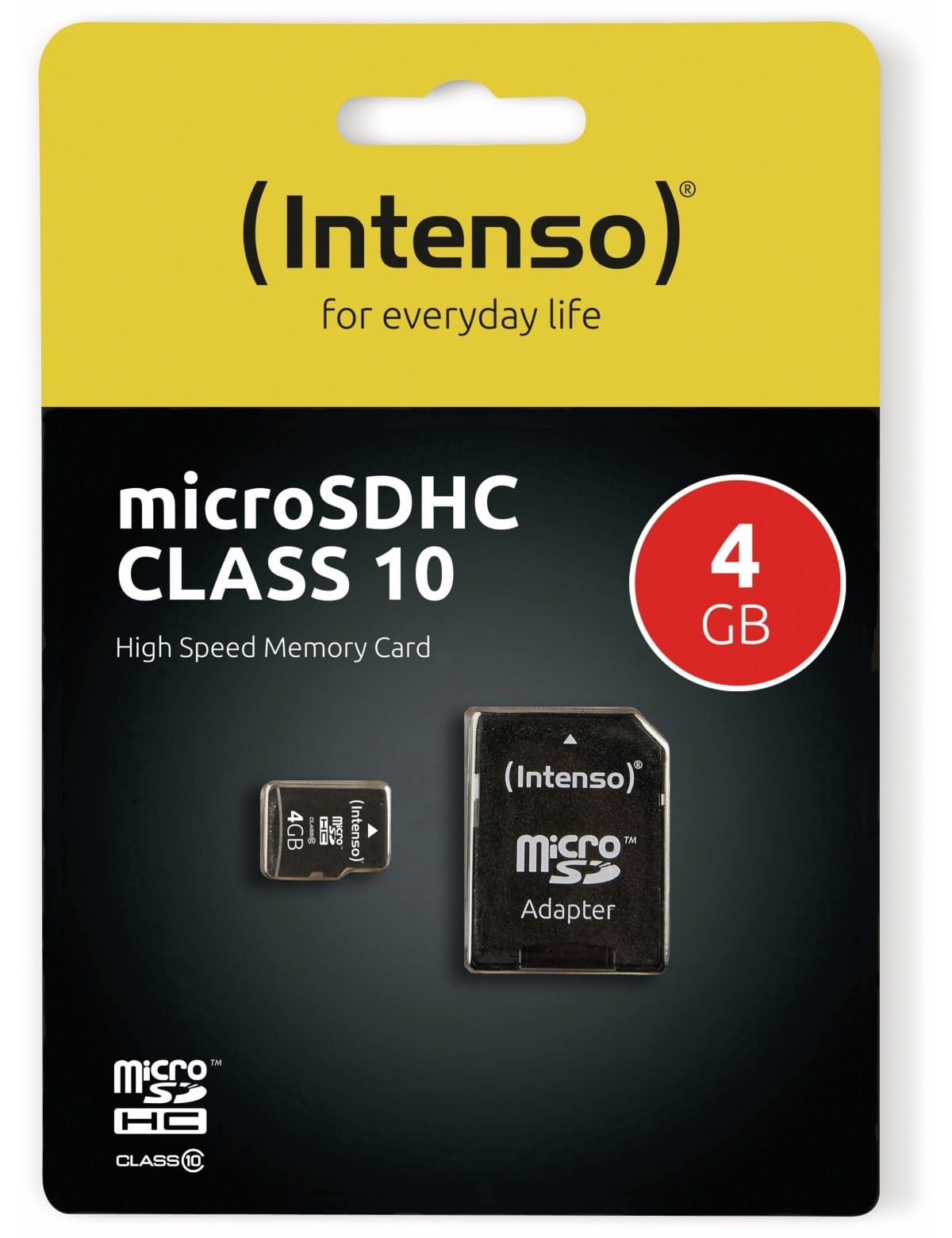 INTENSO MicroSDHC Card 3413450, 4 GB 5er Pack