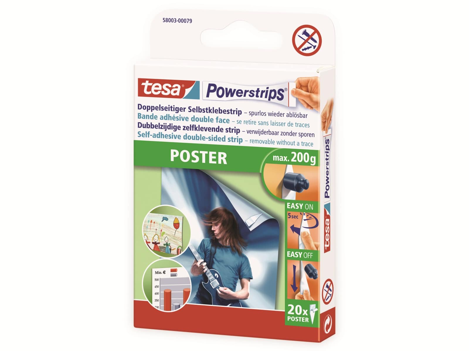 TESA Powerstrips® Poster, 58003-00079-21