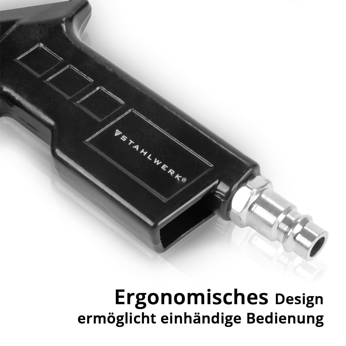 STAHLWERK Druckluft-Reifenfüllpistole DRD-16 ST, 4974, mit digitalem Manometer