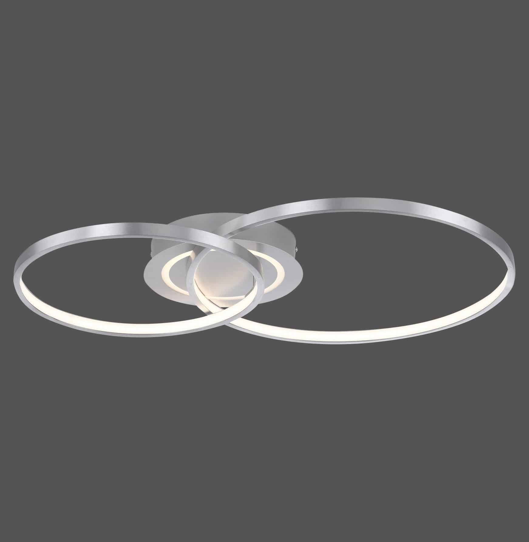 JUST LIGHT LED-Deckenleuchte 14540-95 aluminium, 27,6 W, 3480 lm, 3000 K