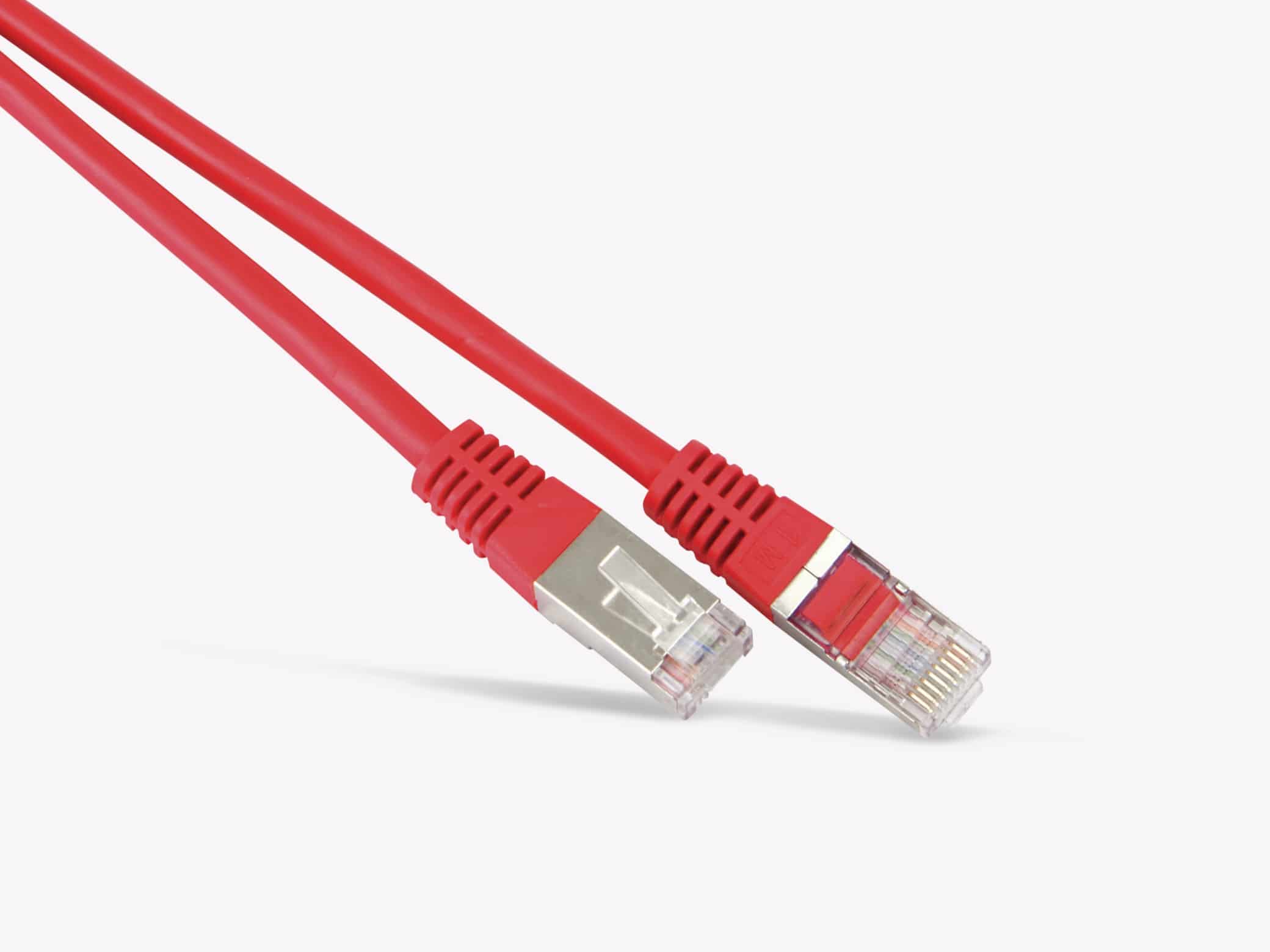 S-IMPULS Netzwerkpatchkabel CAT.6 , RJ45, 1:1, 2 m, rot