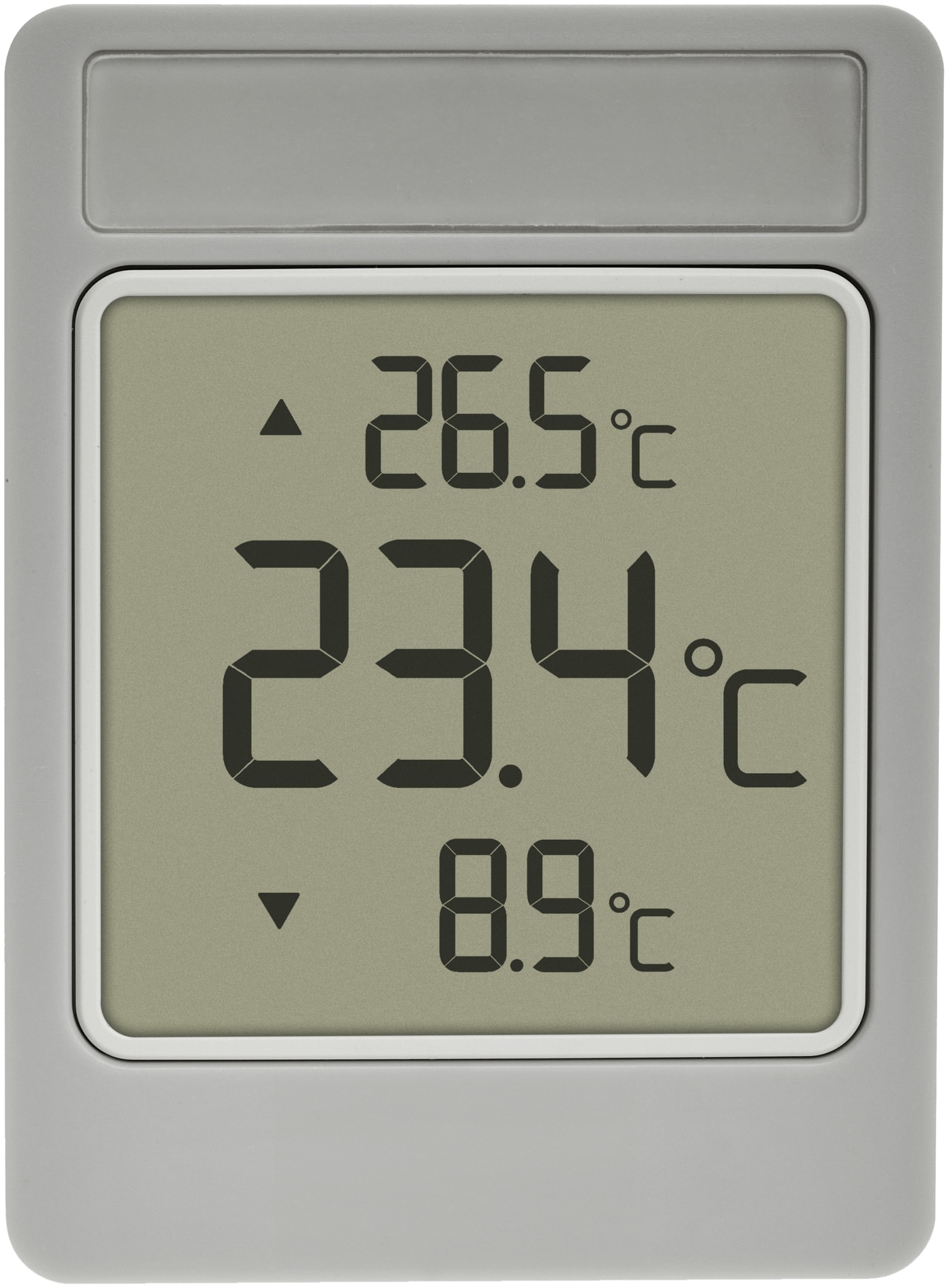 TFA Digitales-Fensterthermometer Windoo, 30.1067.15, grau