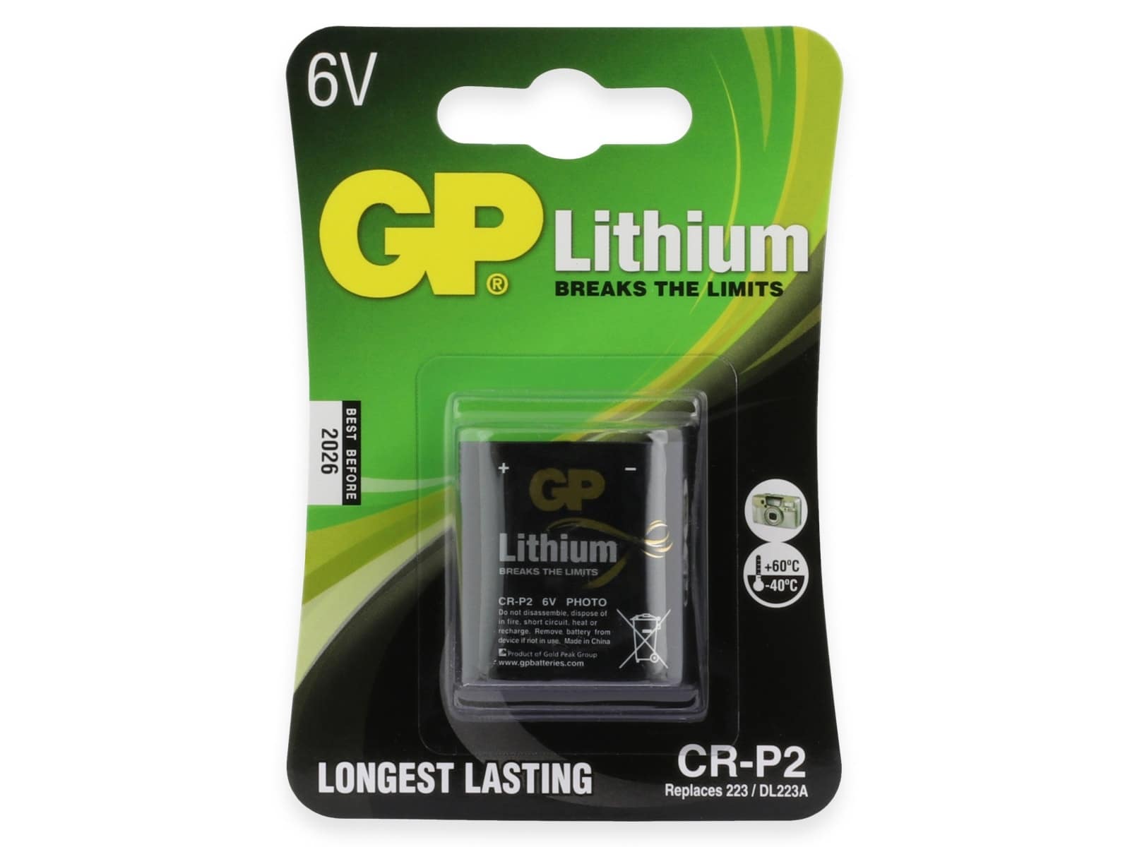 GP Lithium-Batterie CRP 2 1 Stück