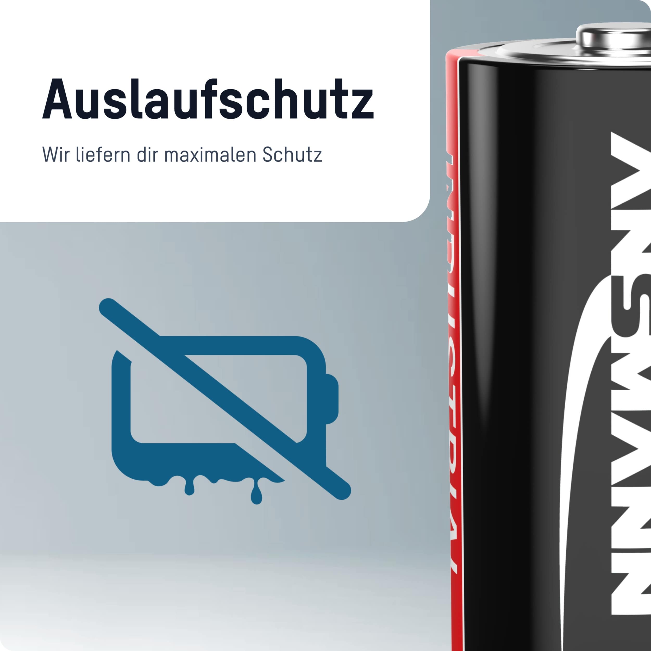 ANSMANN Alkaline Batterie Mono D / LR20, Industrial, 10 Stück