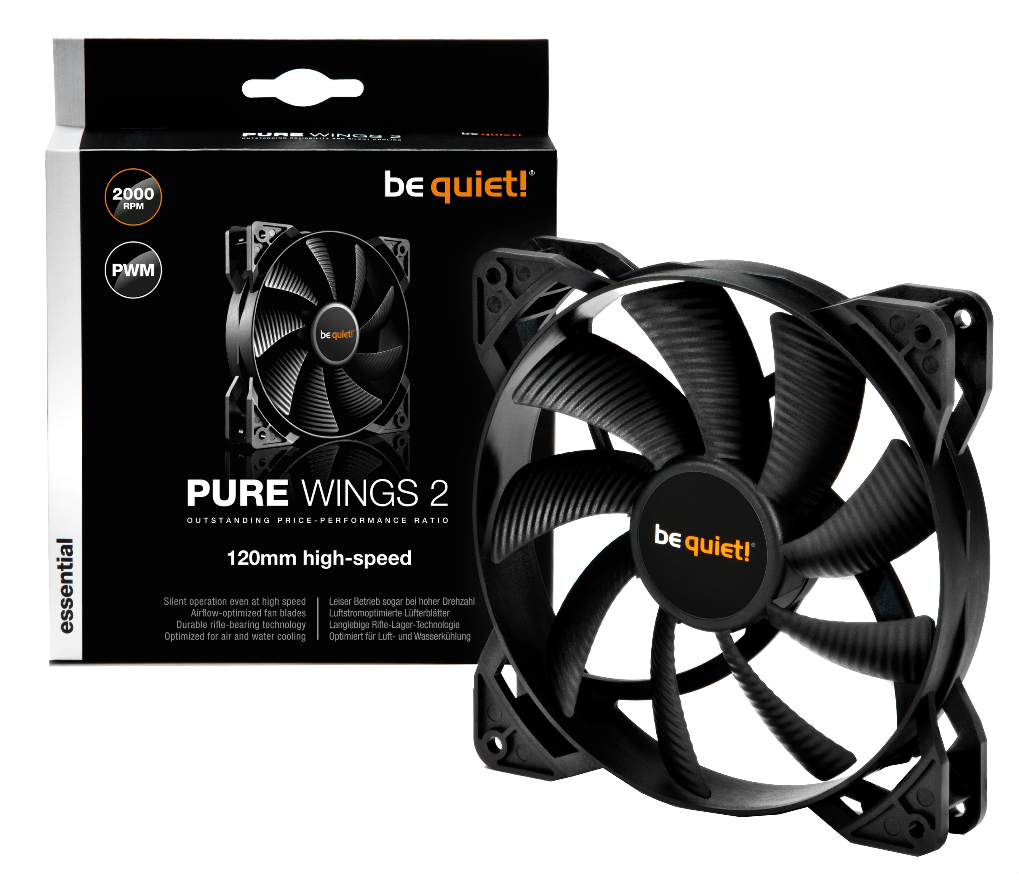 BE QUIET! Lüfter Pure Wings 120mm PWM High-Speed 