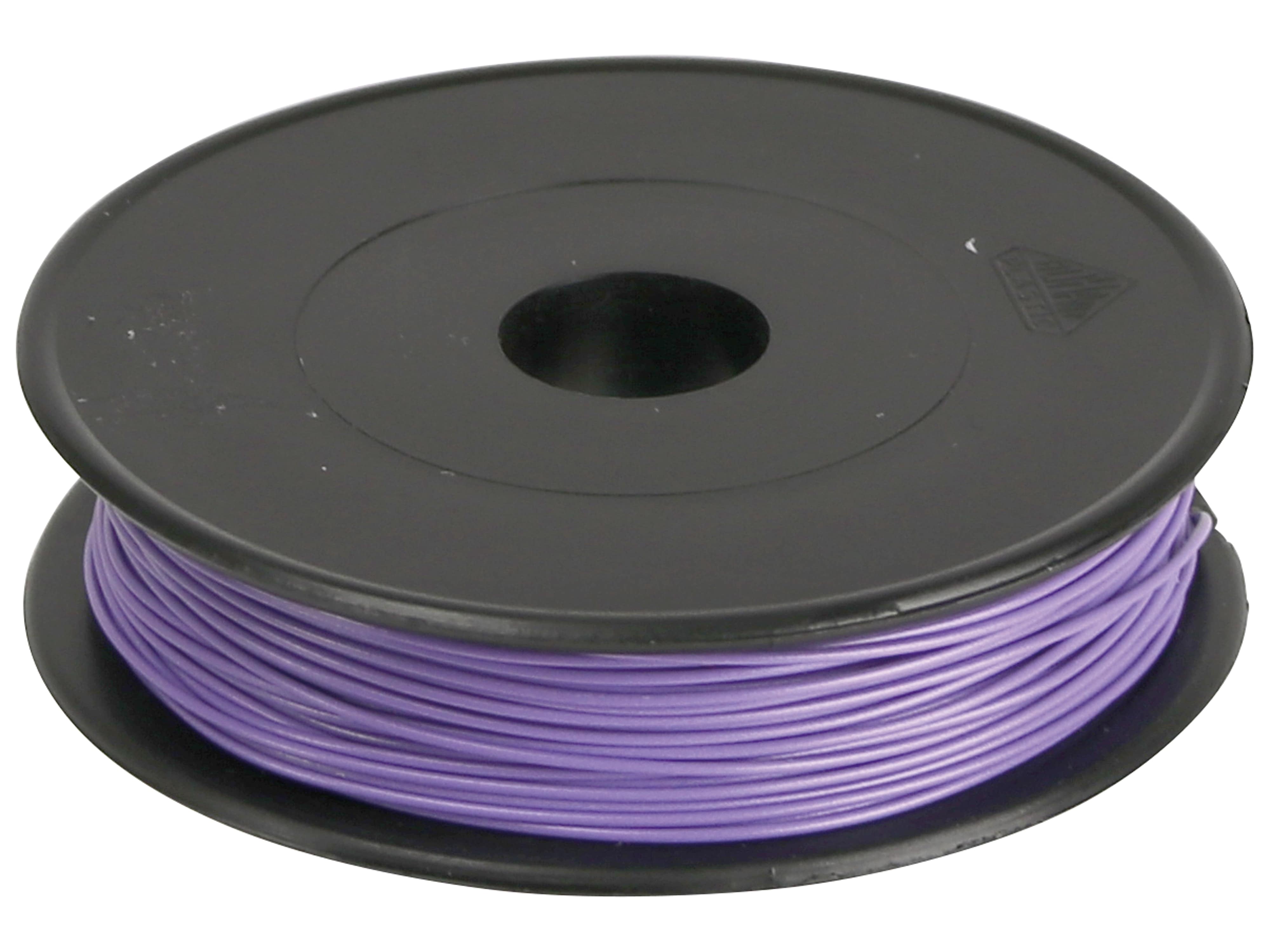 RAUTRONIC Modellbau-Litze, 1x0,09 mm², violett, 40 m