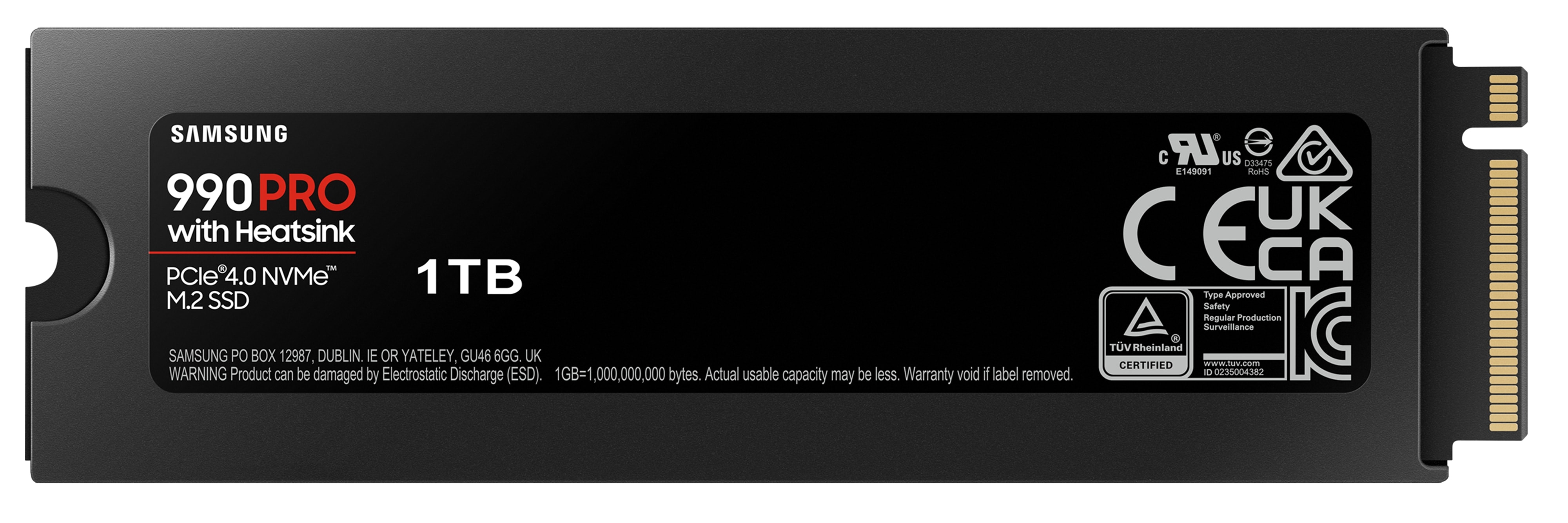 SAMSUNG M.2 SSD 990 Pro Heatsink 1TB
