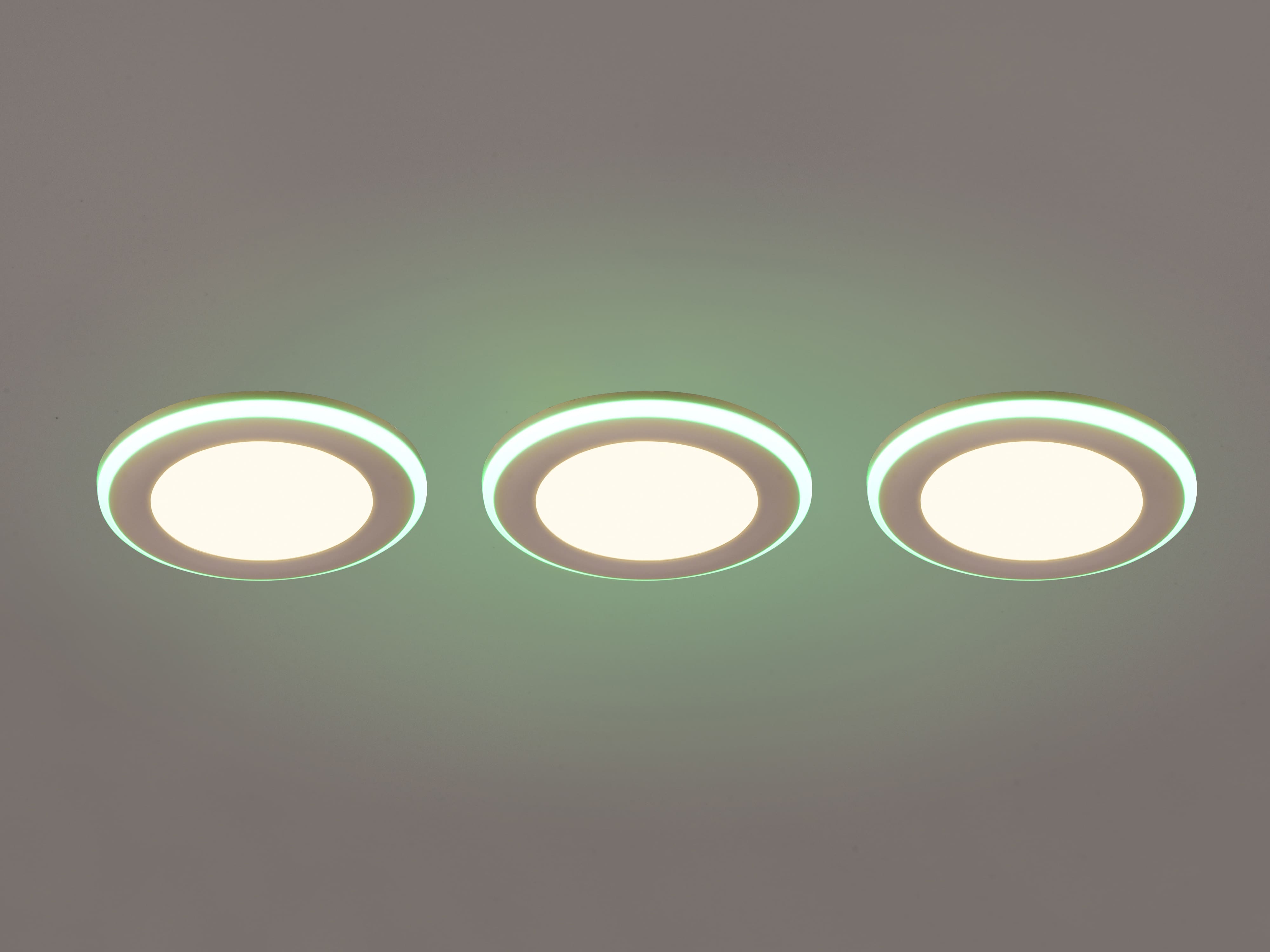 TRIO LED-Einbauleuchten-Set Argus 653610331 weiß, 4 W, 350 lm, 3000 K, 1 W RGB, 3 Stück