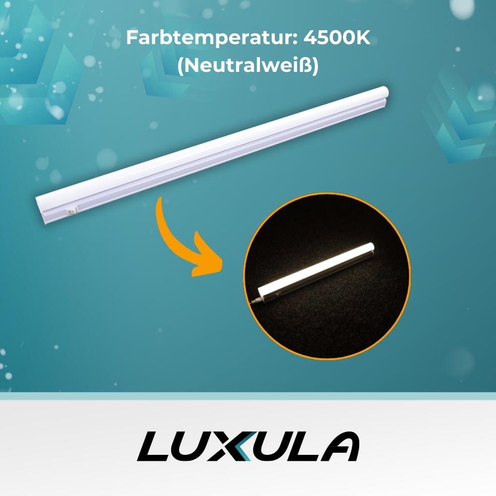 LUXULA LED-Unterbauleuchte, EEK: F, 8W, 720lm, 4500K, 57cm, weiß