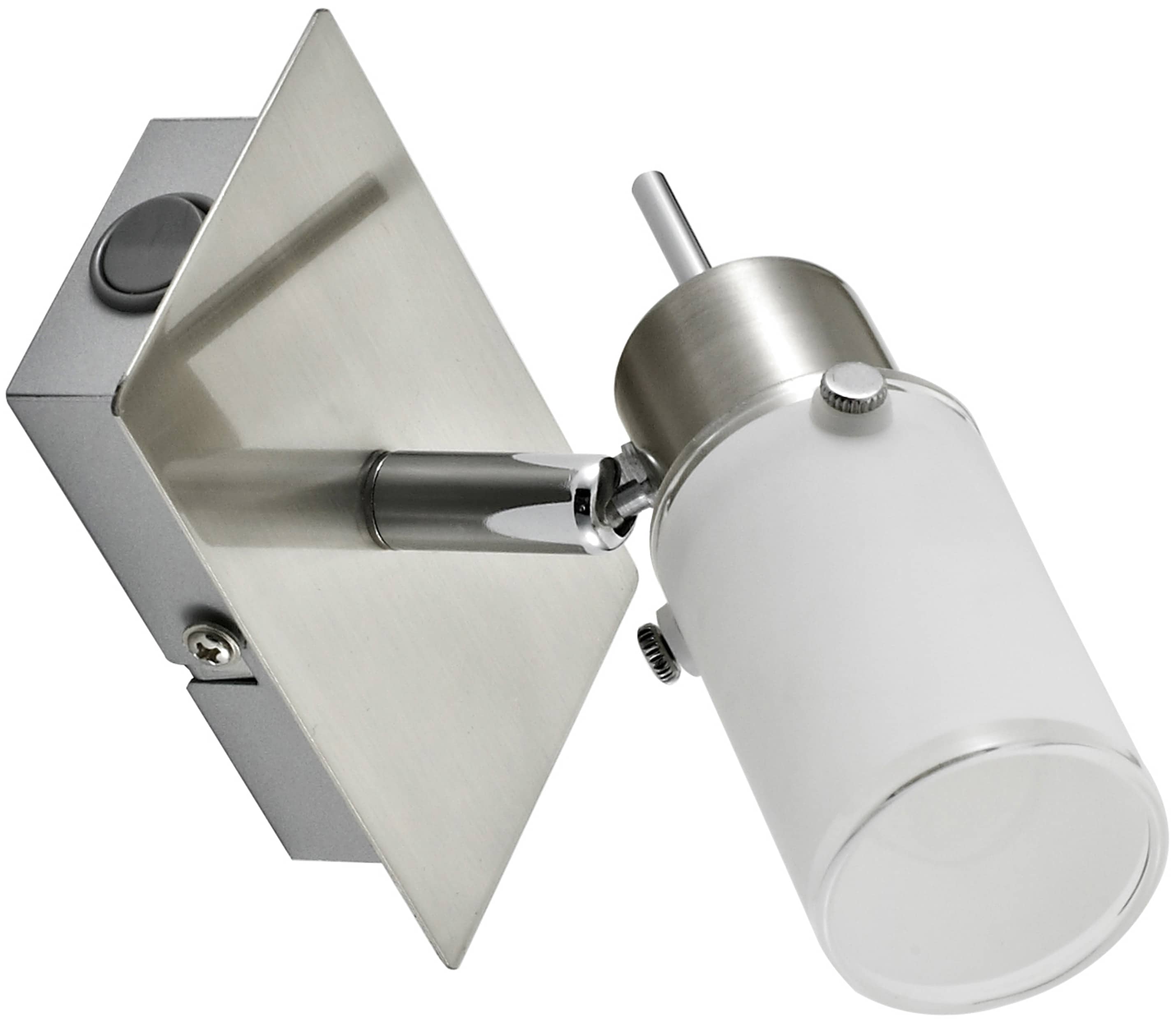 JUST LIGHT LED-Wandleuchte 11931-55 stahl, GU10, 4 W, 420lm, 3000 K